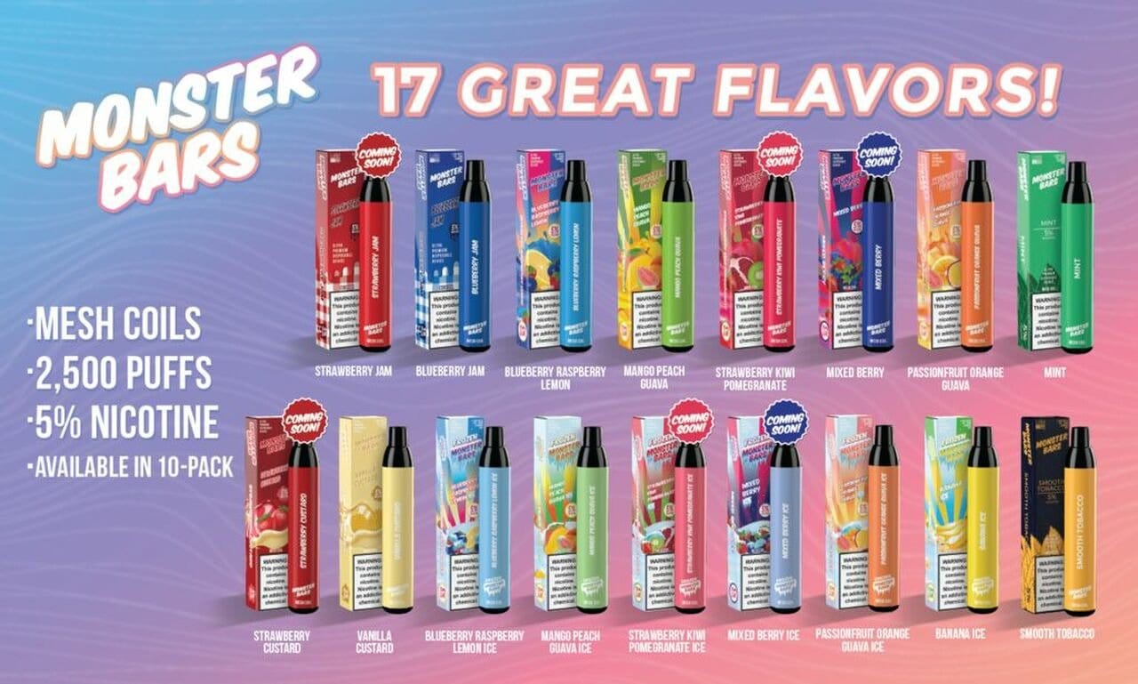 Monster Bars Disposable Vape