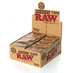 raw perforated tips wide tips front side box