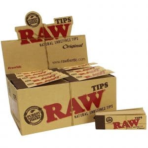 86279 B2 Raw Original Tips Classic Booklet RYO Smoke Natural Long Fiber Display Box Open  45319.1589911239