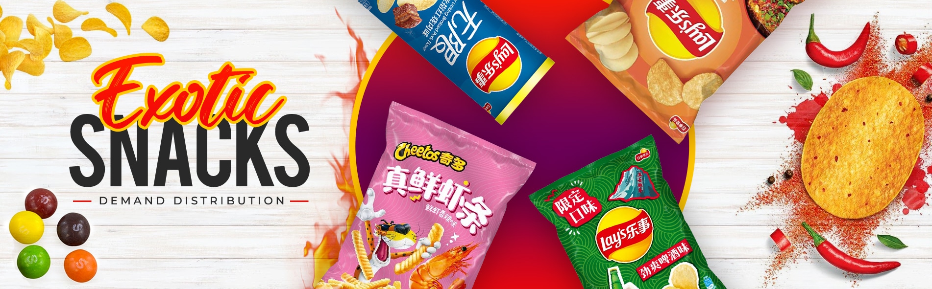 exotic snacks slider