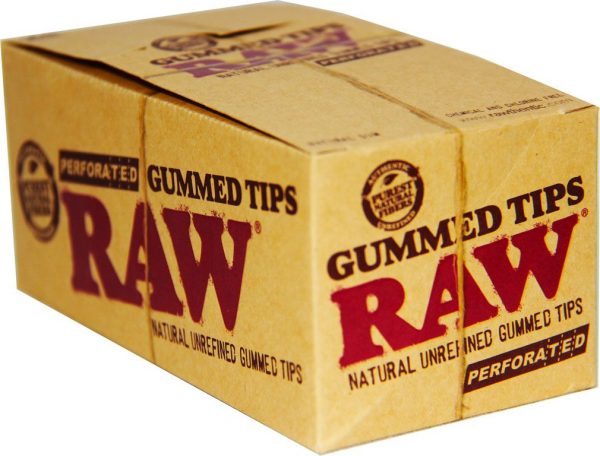 raw perforated gummed 24 packs box